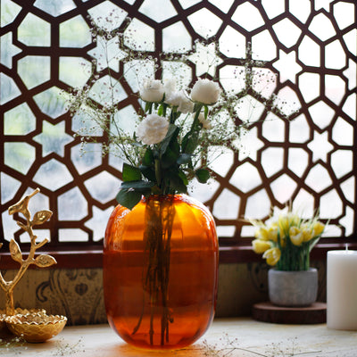 Amarelo Glass Vase