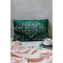 Embellished Royal Green Duck Cushion (Including Filler)
