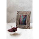 Wooden photo frame-rustic teal