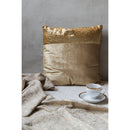 Shiny and Chic Gold Square Cushion (Including Filler)