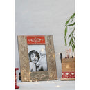 Multicolour Hand-painted Wooden Photoframe with metal Detailing