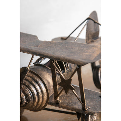 Decorative Vintage Iron Airplane