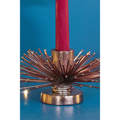 Decorative Metal Candle Holder – Small