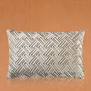 Silver and Gold Modern Duck Cushion (Including Filler)