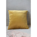 Embroidered Square Cushion Single Ambi - Golden Yellow (Including Filler)