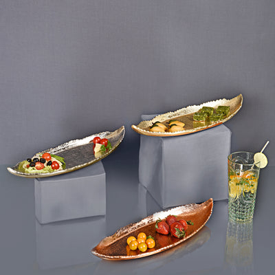 Falcate Long Platter - Silver