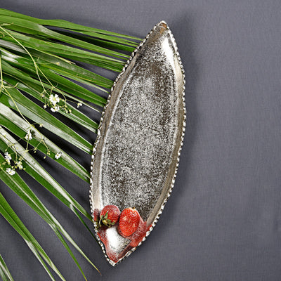 Falcate Long Platter - Silver