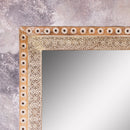 White Contemporary Wooden Mirror