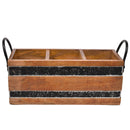 Beaded Wooden Caddy